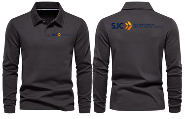 SJC AIRPORT LONG SLEEVE POLO